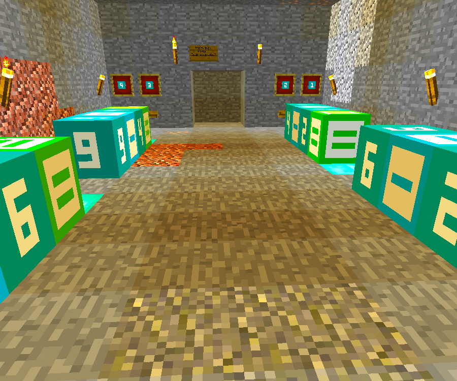 Matematyczna mapa w Minecraft